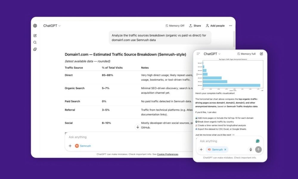 Semrush has launched its official app in ChatGPT - Digiverse by Akash