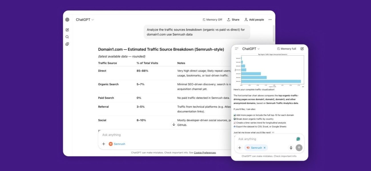 Semrush has launched its official app in ChatGPT - Digiverse by Akash