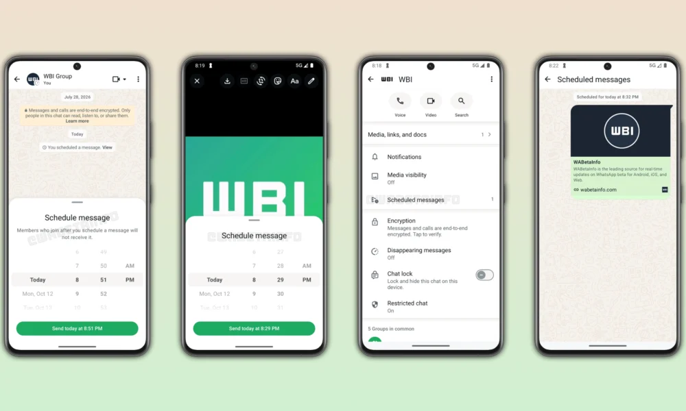 WhatsApp Tests Scheduled Messages on Android for Automated Messaging - Digiverse By Akash